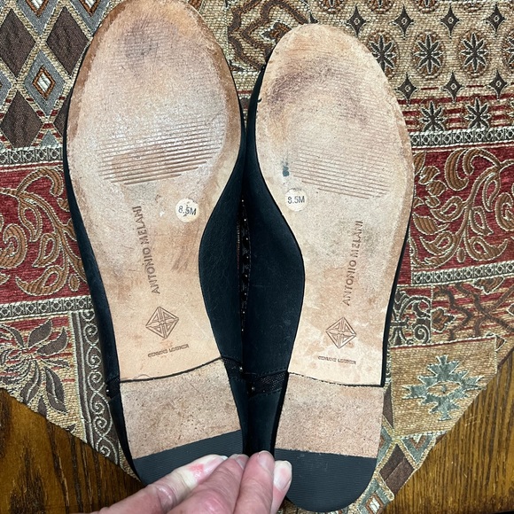 Antonio Melani black ballet flats size 8.5 - Picture 8 of 8